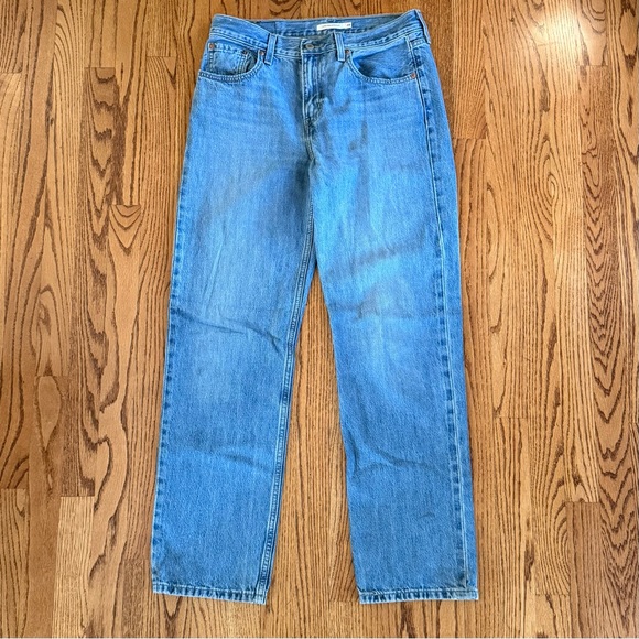 Levi’s Low Pro Straight Jeans Faded Blue Size 28 - Picture 7 of 9